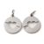 Ezüst Színű Nemesacél Szív Love Szerelem Medál 13,5x12mm