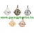 Aum Ohm Angyalhívó Ezüst (Nikkel) Színű (30) Medál Nyaklánc 25x24x20,5mm