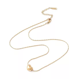 Arany Színű Nemesacél Szív Nyaklánc