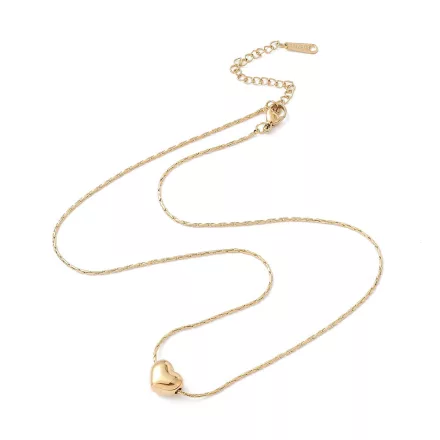 Arany Színű Nemesacél Szív Nyaklánc