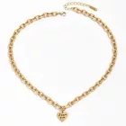 18K Aranyozott Nemesacél I Love You Szeretlek Szív Nyaklánc