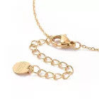 Arany Színű Nemesacél Gyöngyház Csillag Szintetikus Kagyló Gyöngy Nyaklánc