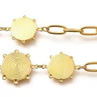 18K Aranyozott Nemesacél Nyaklánc