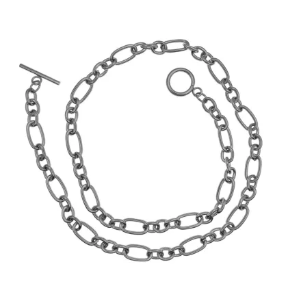 Ezüst  Színű Nemesacél Nyaklánc