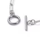 Ezüst  Színű Nemesacél Nyaklánc