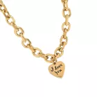 18K Aranyozott Nemesacél I Love You Szeretlek Szív Nyaklánc