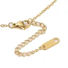 18K Aranyozott Nemesacél Cirkónia Strasszos Nyaklánc