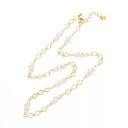 Arany Színű Szintetikus Kagyló Gyöngy Nyaklánc