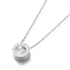 Ezüst Színű Nemesacél Strasszos 12 Hónap Nyaklánc