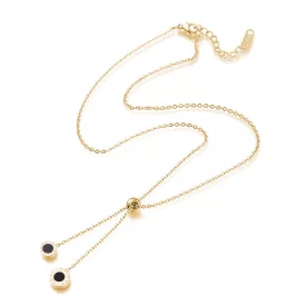 Arany Színű Nemesacél Strasszos 12 Hónap Nyaklánc