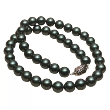 Ezüst Színű Zöld Kagyló Gyöngy Nyaklánc