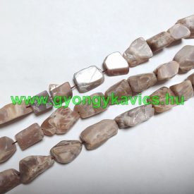 Nyers, Részben Csiszolt Napkő Ásványgyöngy 11-34x9-15mm