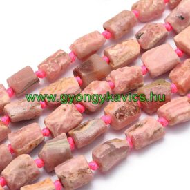   Nyers Rodonit Rodokrozit Téglalap Oszlop Ásványgyöngy 7-10x6-7mm