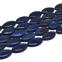   Ovális Lapos Lazurit Lápisz Lazuli Ásványgyöngy Gyöngyfüzér 30-31x18-19x6-7mm