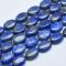   Ovális Lapos Lazurit Lápisz Lazuli Ásványgyöngy Gyöngyfüzér 13-14x10-11x5-6mm