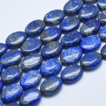   Ovális Lapos Lazurit Lápisz Lazuli Ásványgyöngy 13-14x10-11x5-6mm