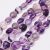 Ovális Lila Fluorit Ásványgyöngy Gyöngyfüzér 12x9x5-6mm