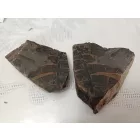 Megkövesedett Páfránylevél Lenyomat Fosszília Egész Kőzetben (5) ~90x70x50mm Pécs Magyarország Jura Kor