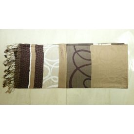 Pashmina Sál Kendő Barna Drapp (36) 68x170cm