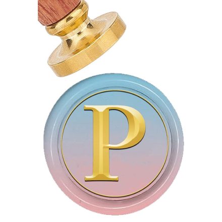 P Betű ABC (610) Viaszpecsétnyomó Pecsét Pecsételő 25,5mm