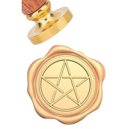 Pentagram Csillag (590) Viaszpecsétnyomó Pecsét Pecsételő 25,5mm
