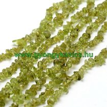   Peridot Ásványtörmelék Splitter Gyöngyfüzér 2-5x7-13mm ~84cm