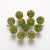Peridot Zöld Színű Nyaklánc Karkötő Ékszer Dísz Polymer Polimer Shamballa Strassz Kövekkel 6mm