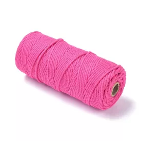 Pink Rózsaszín (145) Pamut Makramé Fonál 3mm 1m