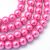 Pink Rózsaszín (2) Szintetikus Kagyló Gyöngy Gyöngyfüzér 8mm