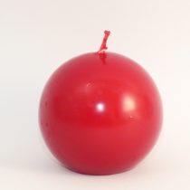 Piros Bordó Gömb Gyertya 6cm