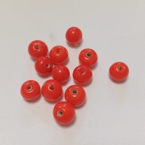   Piros  Műanyag Gyöngy Nyaklánc Karkötő Ékszer Dísz Közdarab Köztes 7-8mm (12db)
