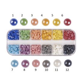 Zöld (2) Porcelán Kaboson 6mm