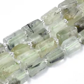 Prehnit Téglalap Oszlop Ásványgyöngy 8-11x6-8x5-7mm