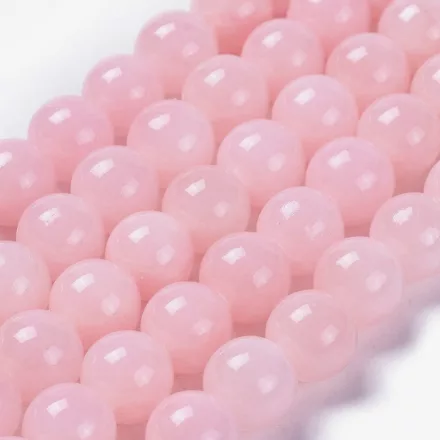 Púder Rózsaszín Jade  (Nem Áttetsző) Ásványgyöngy 4mm