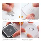 Régi Idők (116) Szilikon Pecsét Bélyegző Lenyomat Scrapbook Fotóalbum 160x110mm