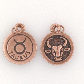Réz Színű Bika Csillagjegy Horoszkóp Medál 18,5x15mm