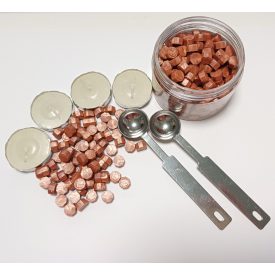   Réz Bronz (55) Viaszpecsét (300db) Készítő Készlet Olvasztó Kanál Teamécses