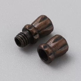   Vörösréz Színű Csavaros Nyaklánc Karkötő Ékszer Kapocs Zár 11x4,5mm
