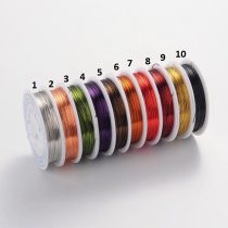   Réz Fűzőszál Rézhuzal Sötét Narancssárga (7-es szín) 0.6mm 6m