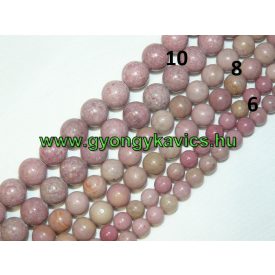 Rodonit Rodokrozit Ásványgyöngy  10mm