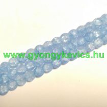   Roppantott Kék (2-es típus) Üveg Hegyikristály Másolat Gyöngy Gyöngyfüzér 8mm