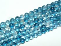   Roppantott kék Hegyikristály Ásványgyöngy Gyöngyfüzér 10mm