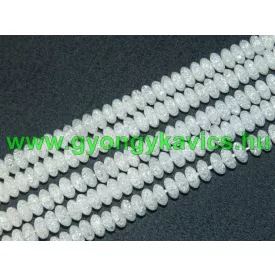   Roppantott Üveg Korong Hegyikristály Másolat Gyöngy 6-7x3-4mm