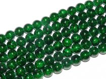 Roppantott Zöld Üveg Hegyikristály Másolat Gyöngy 10mm