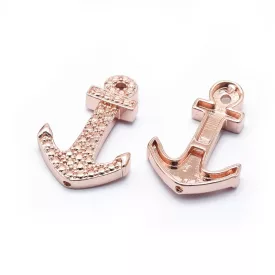   Rózsaarany Színű Horgony Nyaklánc Karkötő Ékszer Köztes Medál 27x17,5mm