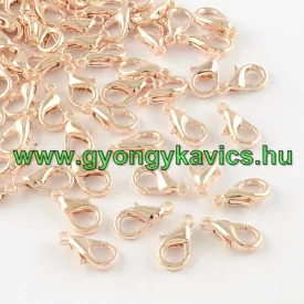   Rózsaarany Színű Delfinkapocs Nyaklánc Karkötő Ékszer Kapocs 14mm