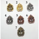 Rózsaarany (6) Színű Spártai Sisak Közdarab Köztes 16,5x12mm