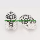 Rózsaarany (6) Színű Spártai Sisak Közdarab Köztes 16,5x12mm