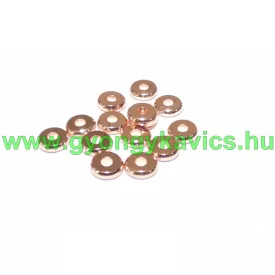   Rózsaarany Színű Lapos Nyaklánc Karkötő Ékszer Dísz Közdarab Köztes 8mm