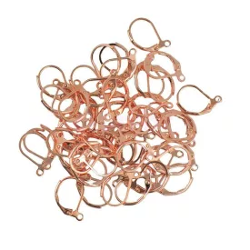 Rózsaarany Színű Fülbevaló Akasztó Kampó 13x12mm